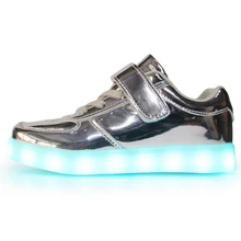 Wholesale USB charging casual kids Shoe LED Light up Shoes