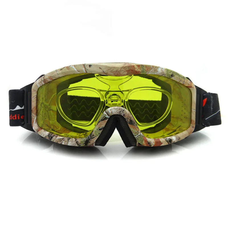 Anti-fog Snowboard Goggles Night Vision Ski Goggles 100% UV Ski Snowboard Glasses Sports Eyewear With Case 6011