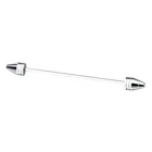 Factory supply fashion silver gold Collar Bar Pin Tie Pin for Mens French Shirt