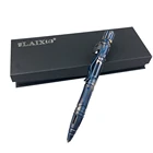 Stainless steel Titanium coating Multi function EDC Military pen knife Defense equipment LED Tactical flashlight pen