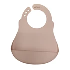 custom animal logo silicone baby bib funy white baby bib