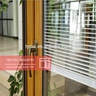 Teeyeo aluminium awning window design aluminum profile glass shutter window