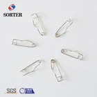 25mm Nickel Plated Crimp Safety Pin for Badges