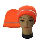 wholesale winter beanie hat reflective stripe