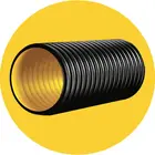 black 3 inch 6 inch corrugated drain land field drainage plastic sewer pipe