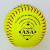 trade assurance ,ASA certified training/matching quality 12 inch Fast pitch/slow pitch optic yellow Leather polycore Softball