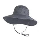 Good quality outdoor quick-drying bucket hat embroidery logo bucket hat with big brim