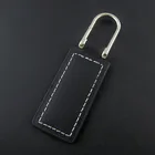 Logo Embossed Exhibition Events Gift Leather Keychain