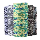 Seamless Tubular Camo Pattern Bandana For Men Camouflage Bandana
