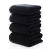 The factory wholesale new thick soft 100% cotton Black bath towel for hotel