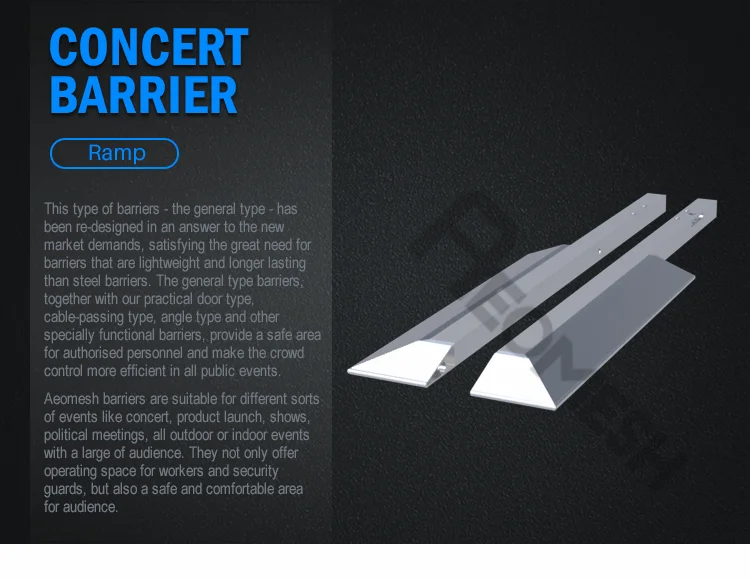 AEOBARRIER ramp Concert Barrier