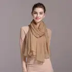 Fabric Dyeing Plain Color hijab chiffon scarf wholesale