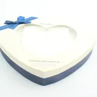 Beautiful Luxury Heart Shaped Transparent Chocolate Box Custom Cardboard Gift Box With Lid