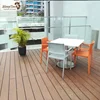 Tongue and groove design hollow anti-uv free maintenance outdoor terrace decking wood polymer composite