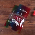 Customised Printing Foldable Clear Colorful Make Up Remover Cloth Plastic Packing Box With Hanging Hole