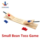 small wooden board game bean toss game mini bean bag play on board for kids and adult