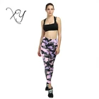 New digital print camouflage yoga pants lift hips high waist leggings top quality women sport clothing