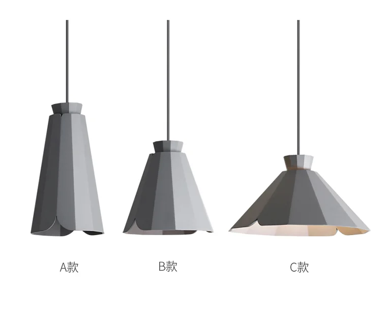 Nordic bedroom bedside simple decorative lamp dining room acrylic single head dining table chandelier