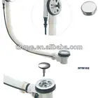 click bath drain,bath waste strainer,brass bathtub drain