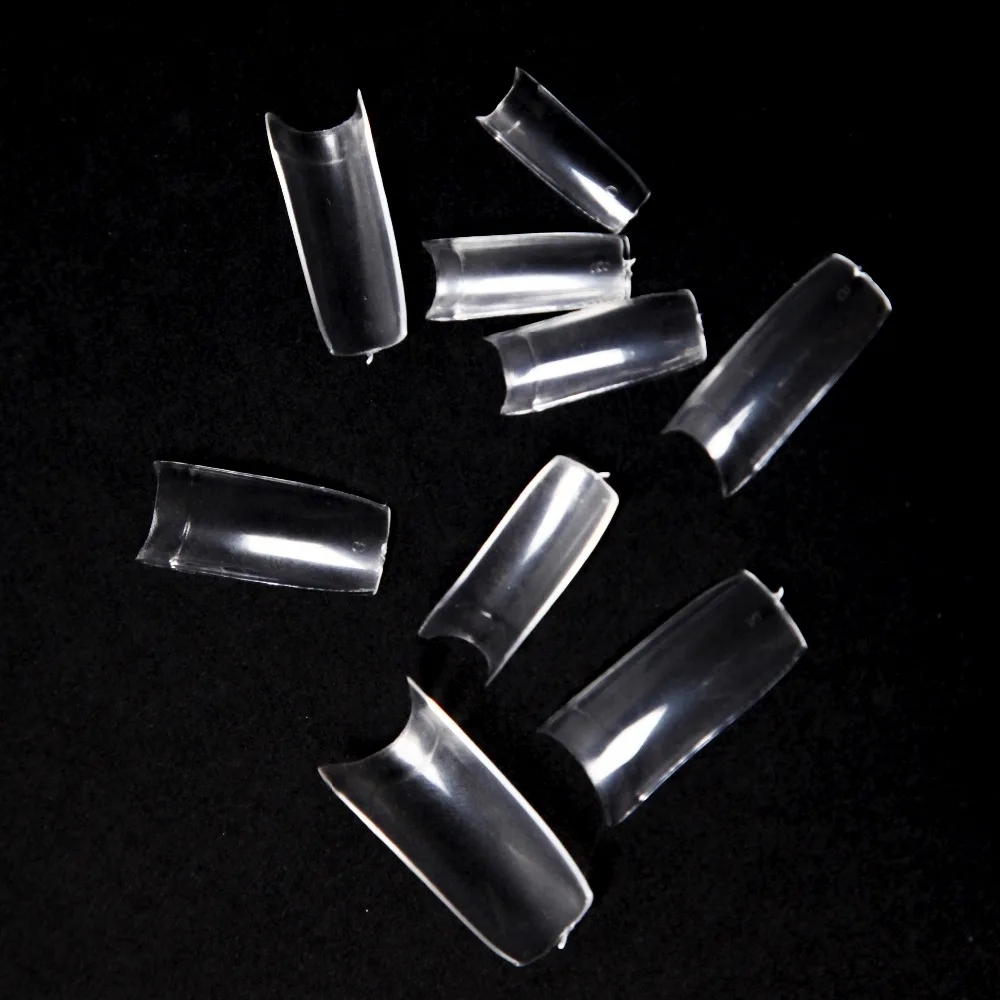 Wholesale-500-Pcs-Clear-False-Nails-French-Style-Nep-Nagels-Met-Lijm-Acrylic-UV-Gel-Nail (1)