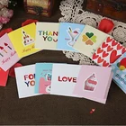 96 PC Wedding Favors Thank You Card Paper Envelope Valentine's Day Birthday Party Decoration Cards Gifts Invitation Card Sets