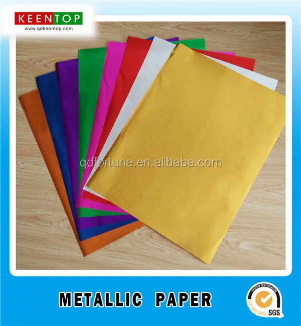artificial crafts  item metallic paper useage gift wrapping