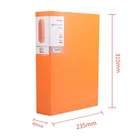 A4 PP Material Display Clear Book File Folder 10-100 Pockets Stationery Clear Book