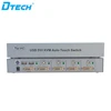 USB/DVI KVM Switch 4 To 1 Allows 2 PC To Share One USB Device