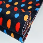 High quality dot printed soft 100% polyester flannel fleece fabric price