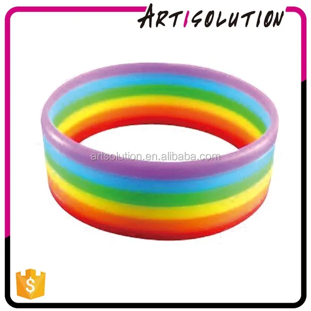 promotion gift cheap custom raibow lgbt gay pride silicone