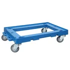 Heavy Duty Industrial Plastic Platform Trolley Cart for Warehouse