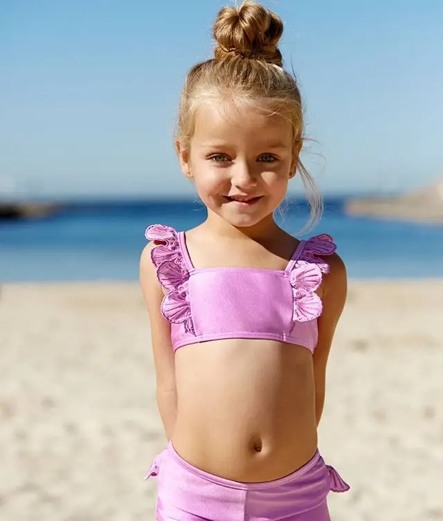 Oem sexy maillots de bain pour enfant filles sling bikini les enfants dans la mini bikini porter
