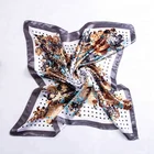 90*90cm plain square silk scarf satin for malaysia