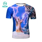 Jhm Promotion Personalised Trendy Fashion Full Sublimation Printed 100% Polyester Graphic Tees T-Shirt For Men