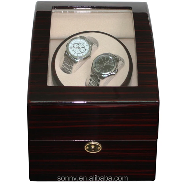 high quality black wooden 2 3 luxury watch winder box