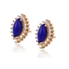 93072 Xuping hot sale wedding jewelry gold plated crystal earringszircon beautiful ear studs