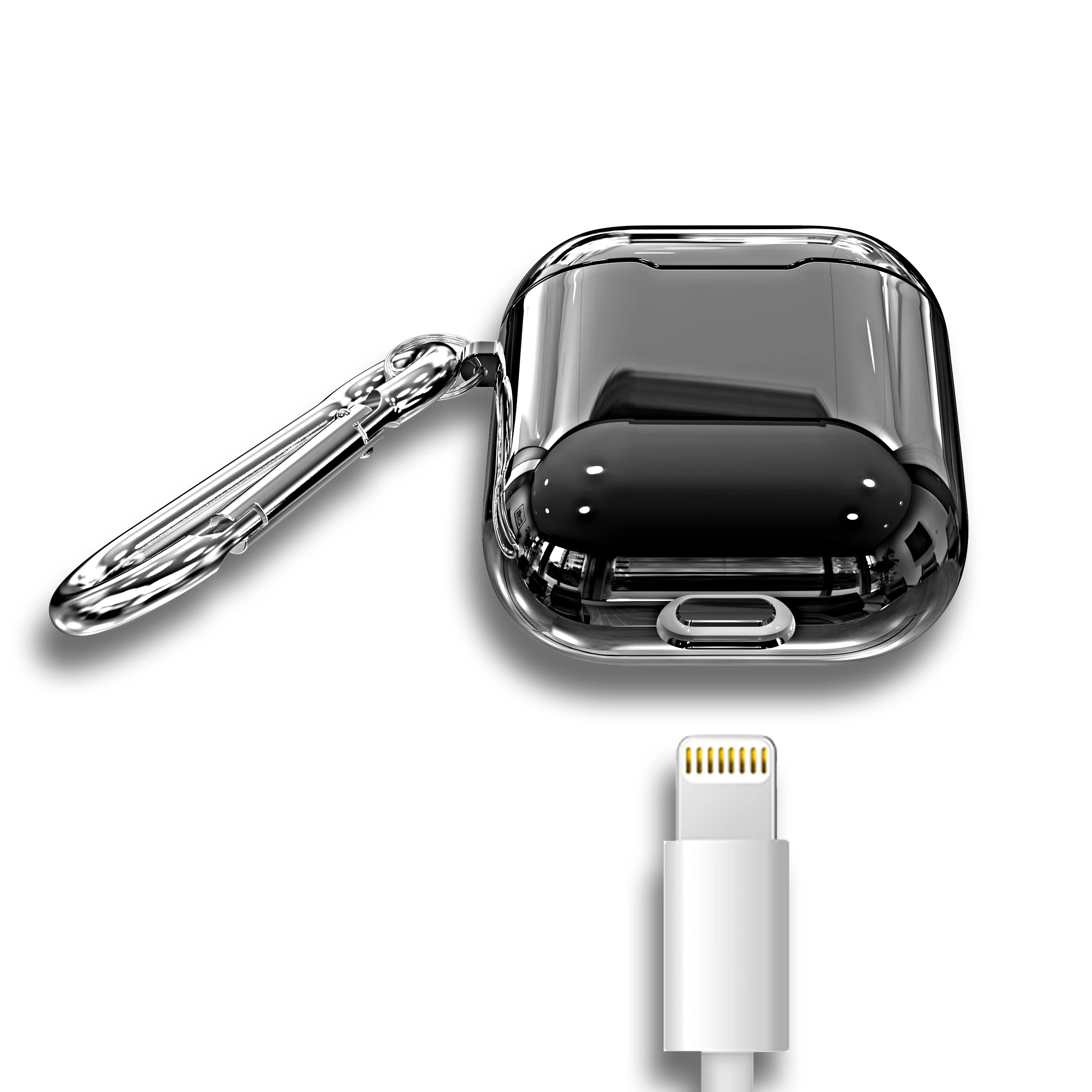 2019 Electroplated Case earphones Silicone Protective Cover Charging Headphones Case For APPLE - ANKUX.COM