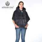 New fashion short hooded mink girl fur vest