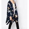 Floating Latest fashion printed woman kimono in long sleeves design