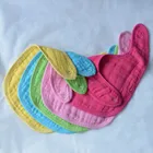 custom Microfiber organic cotton baby bib muslin