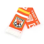 Satin Acrylic Spandex Polyester Fabric Double Sided Sublimation Football Team Fan Club Custom Scarf