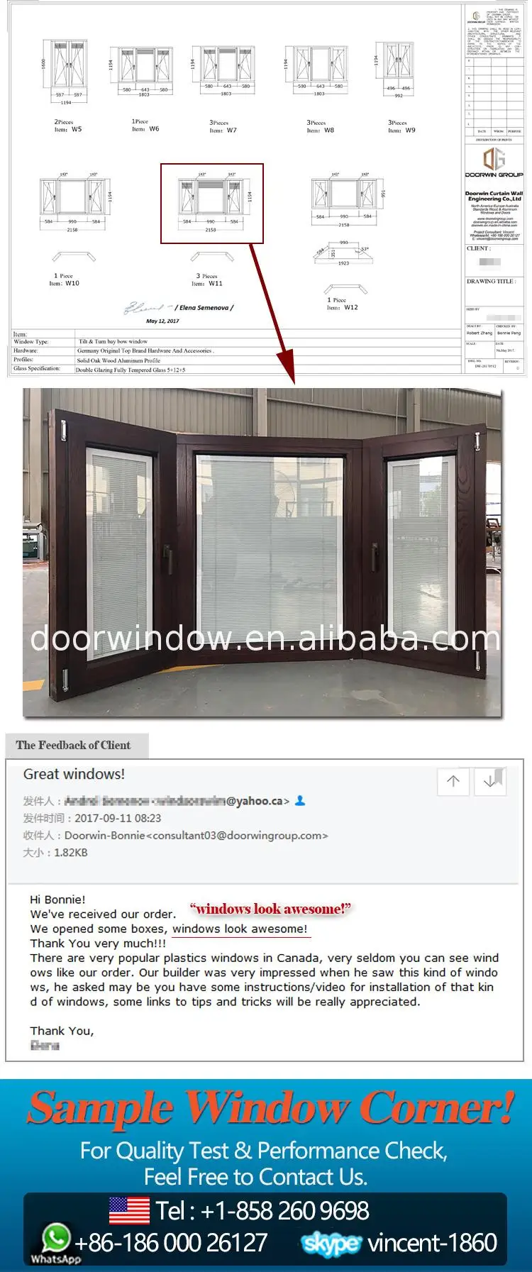 World-class cheap 3 panels casement window