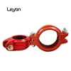 DN100 ductile iron pipe 114mm grooved flexible coupling pipe connected clamp joints for ductile cast iron pipe fittings