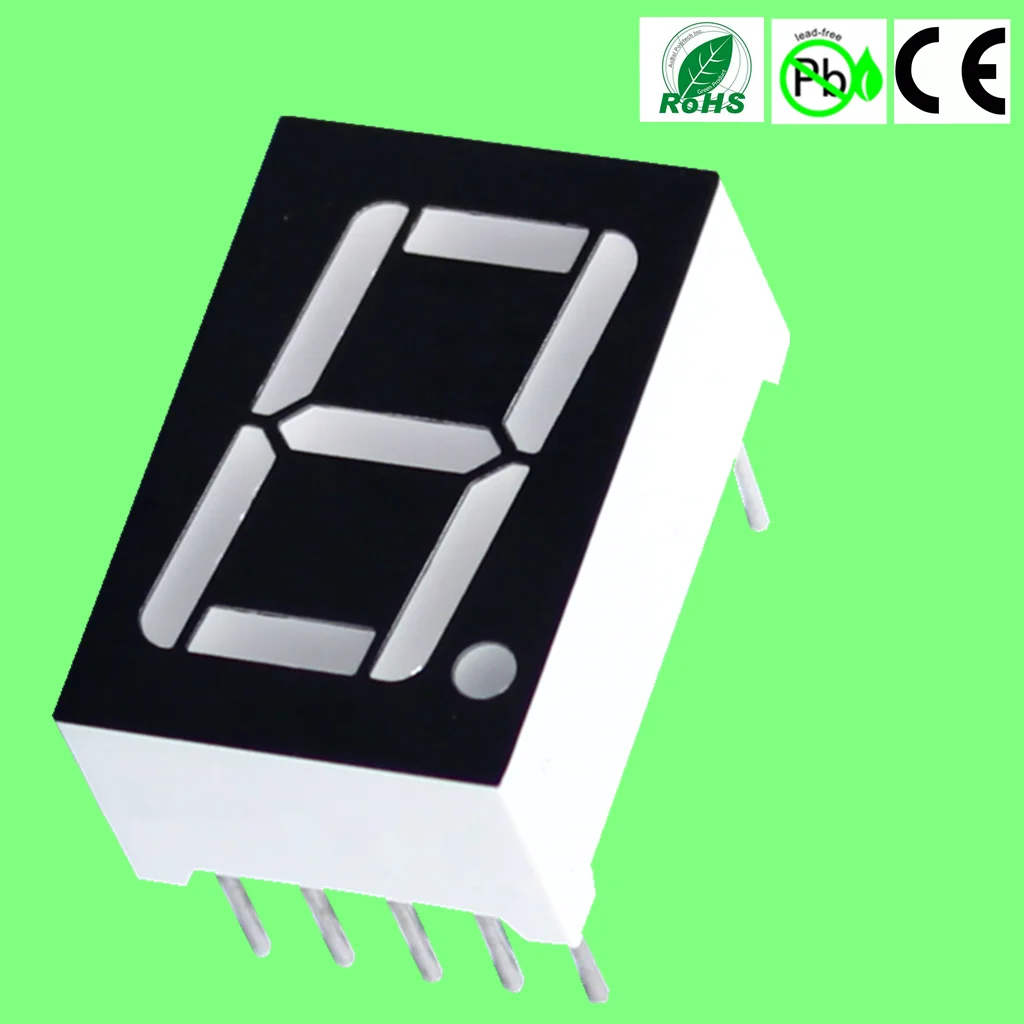 common cathode 7 segment led display white emitting color