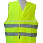 Waterproof reflective workwear polyester high visibility vest