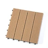 WPC wood deck DIY tiles wholesale price waterproof and uv-resistant interlocking click composite outdoor wood plastic deck