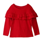 wholesale Valentine children cotton clothes girls kids boutique girl clothing clothes latest baby long sleeve t shirt