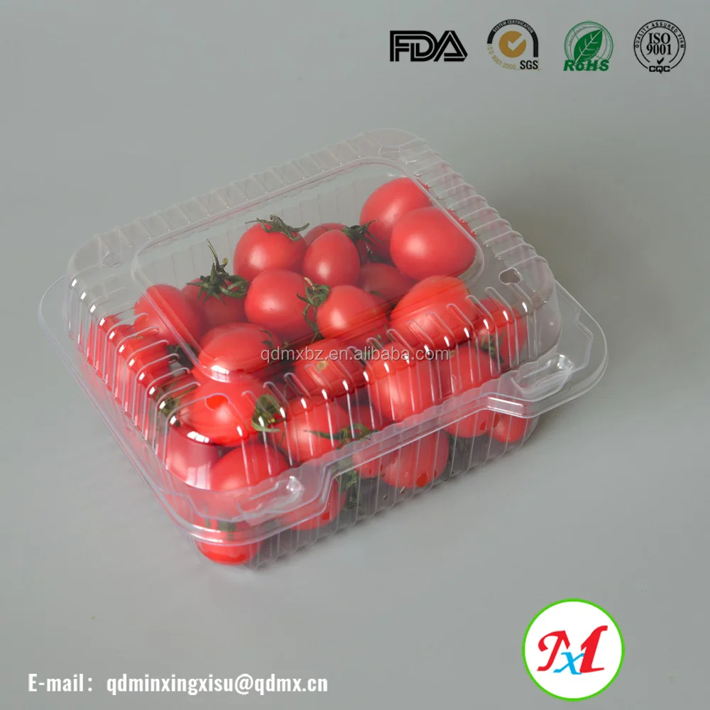 custom take away disposable vegetable cherry tomatoes packaging