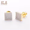 Trend 2018 14K Gold Ear Rings Dubai Gold Jewelry Fashionable Statement Earrings 925 Sterling Silver Earrings For Men