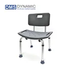 Easy Care Shower Chair with Adjustable Push Bottom